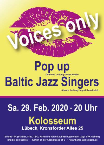 A Cappella Chor Baltic Jazz Singers Jazz Soul Pop