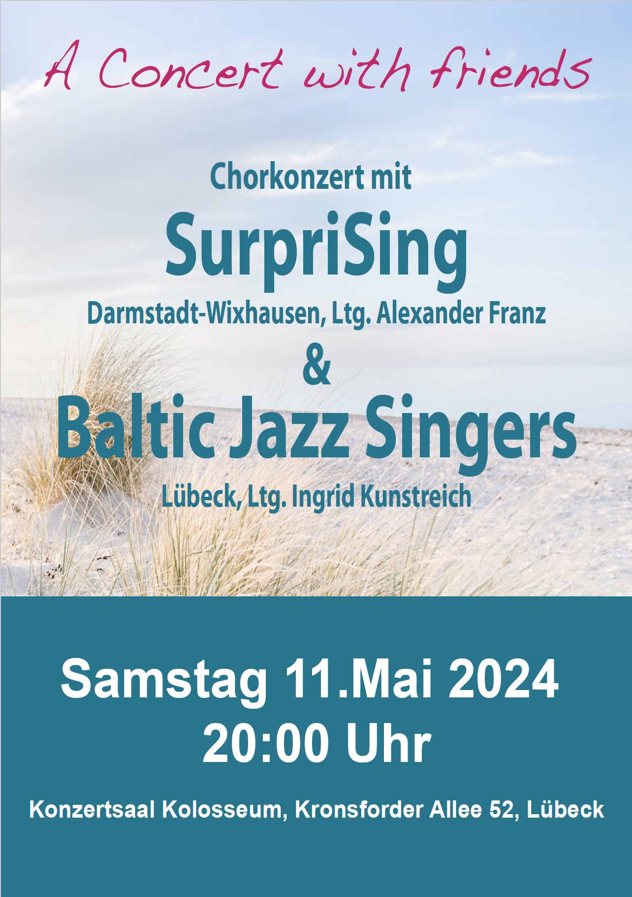 Konzert Lübeck Baltic jazz singers surprising